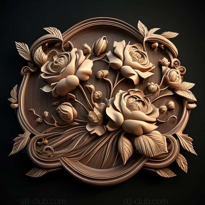 3D model roses (STL)